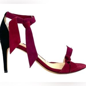 Alexandre Birman Clarita Suede Ankle Wrap teo tone Sandals Size 40 (US9)